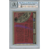 Phil Simms Autographed/Signed 1980 Topps #225 Slab Trading Card Beckett 53192