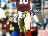 JOE MONTANA AUTOGRAPHED 16X20 PHOTO SAN FRANCISCO 49ERS BECKETT BAS QR 221162
