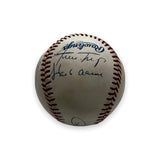 3000 Hit Club Member Autographed Baseball Willie Mays Hank Aaron Stan Musial JSA