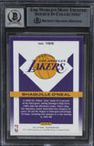 Lakers Shaquille O'Neal Signed 2021 Panini Recon #185 Card Auto 10! BAS Slabbed