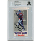 Shannon Sharpe Autographed 1992 Gameday #385 Slabbed Trading Card Beckett 51534