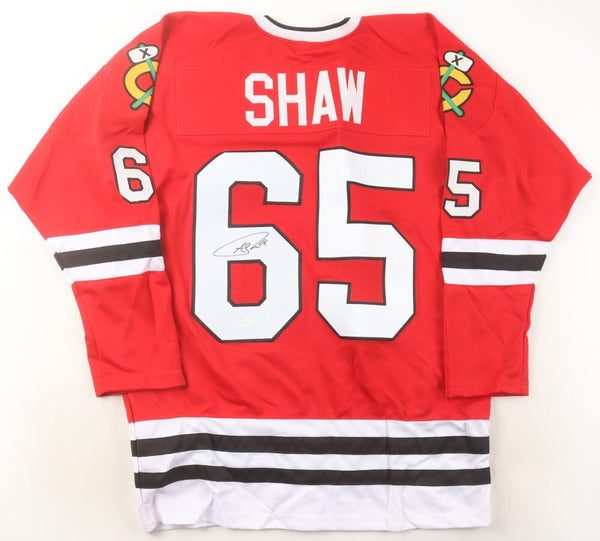 Andrew Shaw Signed Chicago Blackhawks Jersey (JSA COA) 2xStanley Cup Champion