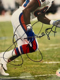 Shannon Sharpe Autographed Denver Broncos 8x10 Photo w/ Plaque BAS COA