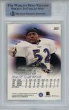 Ray Lewis Signed 1999 Skybox Premium #203 Trading Card Beckett Slab 43362