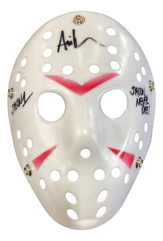 Ari Lehman Signed Jason Vorhees White Costume Mask Jason 1 Jason Never Dies JSA