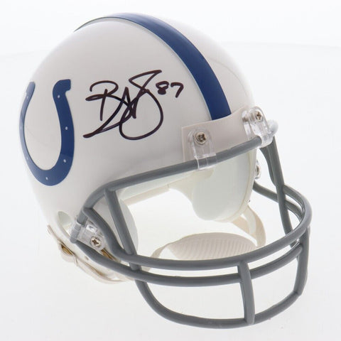 Reggie Wayne Signed Indianapolis Colt Mini Helmet (Beckett) Super Bowl XLI Champ