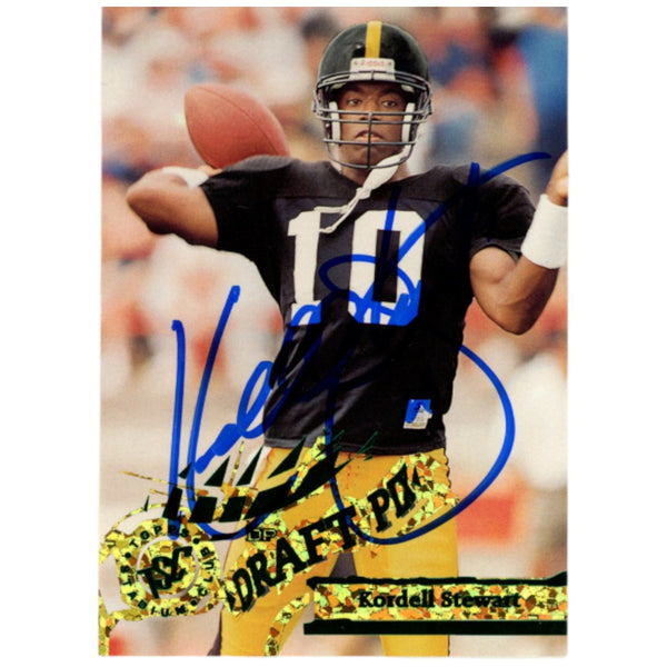Kordell Stewart Autographed 95 Stadium Club #D436 Trading Card Beckett 52821