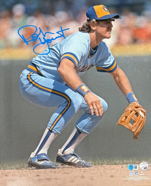 Brewers ROBIN YOUNT Signed 16x20 AUTO Photo #9 AUTO ~ HOF '99 ~ MVP '82 & 89 BAS