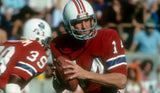 Steve Grogan Signed New England Patriots Jersey (PSA COA) Super Bowl XX QB