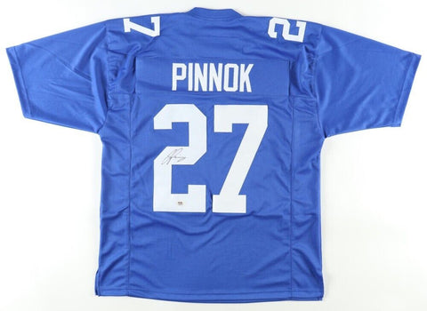Jason Pinnock Signed New York Giants Jersey (PSA) 2021 5th Rnd Draft Pick Safety