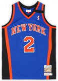 Larry Johnson New York Knicks Signed Mitchell and Ness 1988-99 Authentic Jersey