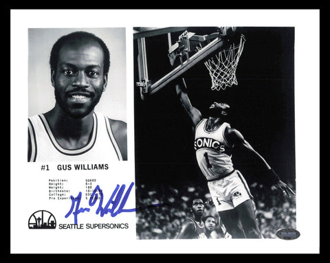 Gus Williams Autographed Signed 8x10 Photo Seattle Supersonics MCS Holo #87357