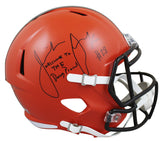 Browns Jeremiah Owusu-Koramoah "WTTDP" Signed Full Size Speed Rep Helmet BAS Wit