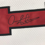 Autographed/Signed DENNIS RODMAN Chicago White Jersey JSA COA Auto