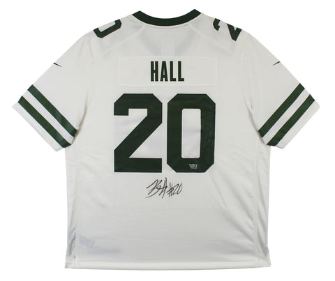 Jets Breece Hall Authentic Signed White Nike Game Jersey Autographed Fanatics