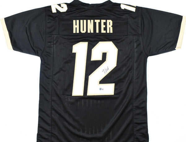 Travis Hunter Autographed Black College Style Jersey - Beckett W Hologram *Black