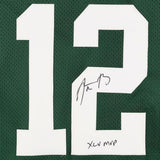 FRMD Aaron Rodgers Packers Signed Green Nike Limited Jersey w/"SB XLV MVP" Insc