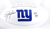 Lawrence Taylor Autographed New York Giants Logo Football HOF-Beckett W Hologram