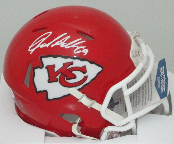 Chiefs legend JARED ALLEN Signed Riddell Speed KC Mini Helmet AUTO - BCA