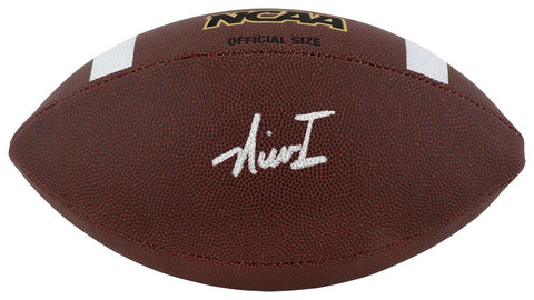Nico Iamaleava Signed Wilson NCAA Full Size Football - (SCHWARTZ SPORTS COA)