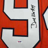Framed Autographed/Signed Demarcus Ware 35x39 Denver Orange Jersey PSA COA