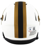 Saints Derek Carr Authentic Signed Lunar Speed Mini Helmet BAS Witnessed