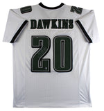 Brian Dawkins Authentic Signed White Pro Style Jersey Autographed BAS Witnessed