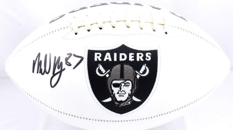 Michael Mayer Autographed Las Vegas Raiders Logo Football - Beckett W Hologram