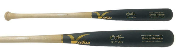 BRYCE HARPER Autographed "2012 NL ROY" Nationals Game Model Bat FANATICS