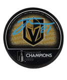 Jonathan Marchessault Signed Golden Knights 2023 Stanley Cup Champions Logo Puck
