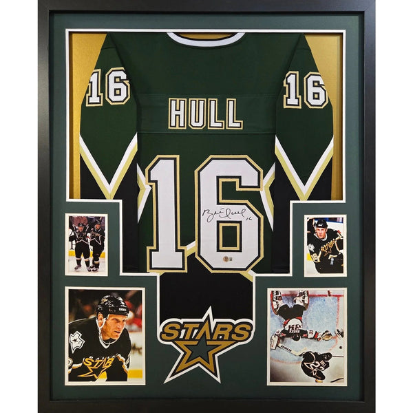 Brett Hull Autographed Signed Framed Dallas Stars Jersey BECKETT