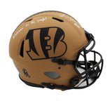 Logan Wilson Signed Cincinnati Bengals Speed Authentic STS 2 Helmet w/Welcome to