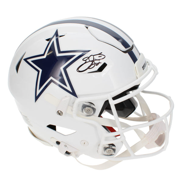 Emmitt Smith Autographed Cowboys White 2022 Alternate Speedflex Helmet Beckett
