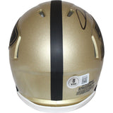 Aidan O'Connell Signed Purdue Boilermakers Gold Mini Helmet Beckett 43665
