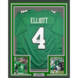 Framed Autographed/Signed Jake Elliott 35x39 Kelly Green Football Jersey BAS COA