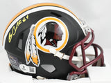 Gary Clark Autographed Washington Flat Black Speed Mini Helmet- BAW Holo