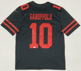 JIMMY GAROPPOLO Autographed 49ers Nike Black Limited Jersey TRISTAR