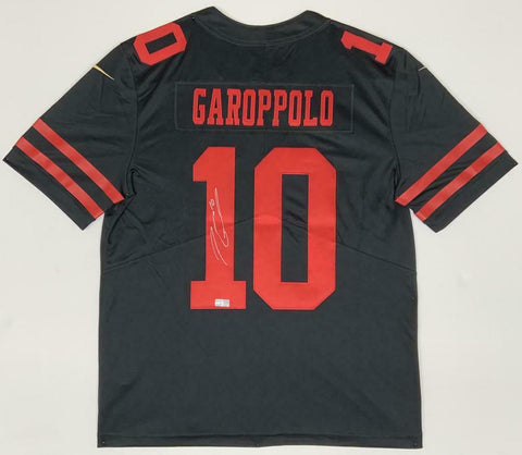 JIMMY GAROPPOLO Autographed 49ers Nike Black Limited Jersey TRISTAR