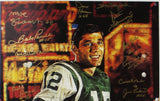 1969 New York Jets Alumni Signed Unframed Joe Namath Artist Proof Poster-25 sigs