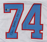 Bruce Matthews Signed Houston Oilers Jersey Inscribed "HOF '07" (Beckett)
