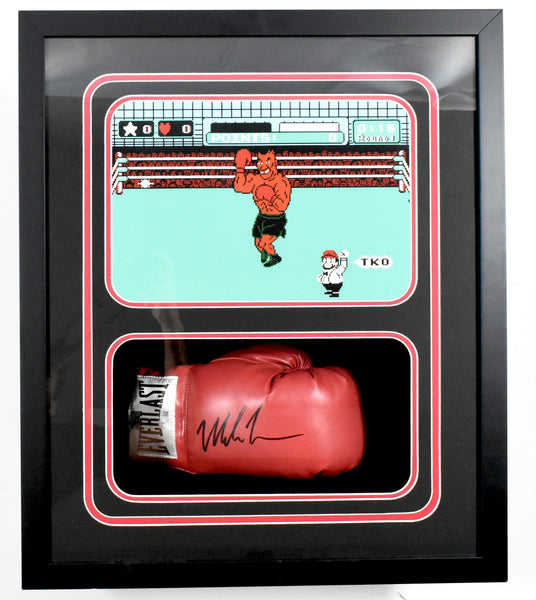 Mike Tyson Autographed Shadow Box Red Everlast Boxing Glove *Right - Beckett