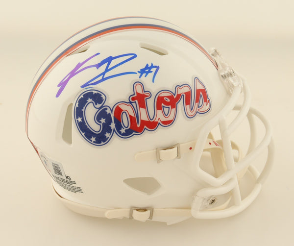 Kadarius Toney Signed Florida Gators Mini Helmet (Beckett) Kansas City Chiefs WR