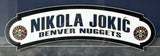 Nikola Jokic' Autographed/"NBA MVP" Denver Nuggets Jersey Deluxe Framed JSA COA
