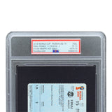 Kylian Mbappe Signed 2018 World Cup Final Official Ticket - PSA 1.5 AUTO 10