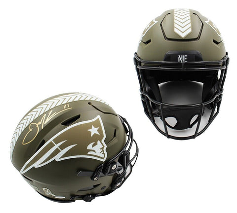 Julian Edelman Signed New England Patriots Speed Flex Authentic STS NFL Helmet