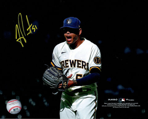 Brewers Pitcher FREDDY PERALTA Signed 8x10 Photo #4 AUTO - MLB Debut 13 K's!!