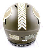 JJ Watt Signed Texans F/S Salute to Service Speed Authentic Helmet-BeckettW Holo