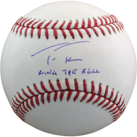 Trea Turner Autographed Philadelphia Phillies OML Baseball Insc. Fanatics 54547