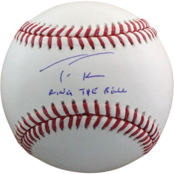Trea Turner Autographed Philadelphia Phillies OML Baseball Insc. Fanatics 54547