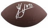 Steelers Jack Sawyer Signed Wilson Super Grip Football W/ Case BAS Witnessed